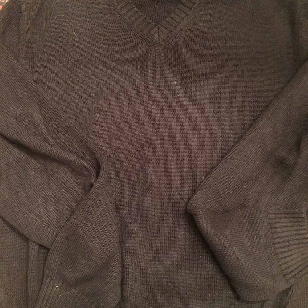 Brooks Brothers Charcoal V-Neck Sweater
